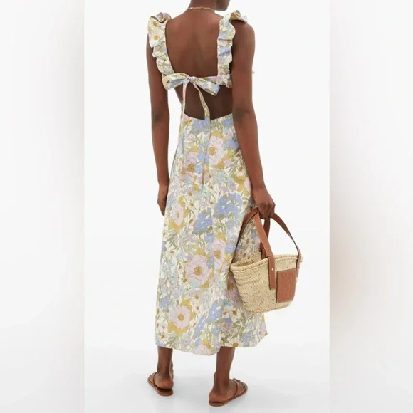 Zimmermann Floral Midi Dress - Picture 4 of 8